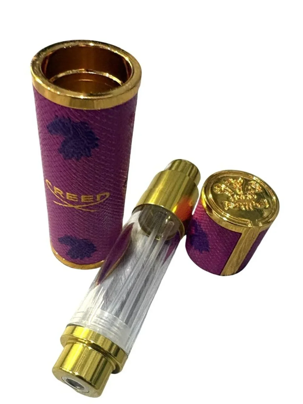Creed Leather Refillable Travel Atomizer Pink 0.16 oz.